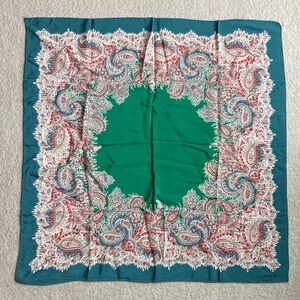 Lanvin silk paisley scarf